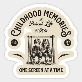 Childhood Memories, One Screen at a Time - #Parent Life Sticker